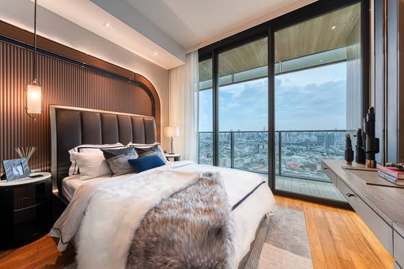 bedroom of Banyan Tree Residences Riverside Bangkok บันยัน ทรี เรสซิเดนซ์ ริเวอร์ไซด์ กรุงเทพ