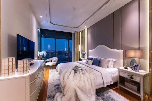 bedroom of Banyan Tree Residences Riverside Bangkok บันยัน ทรี เรสซิเดนซ์ ริเวอร์ไซด์ กรุงเทพ