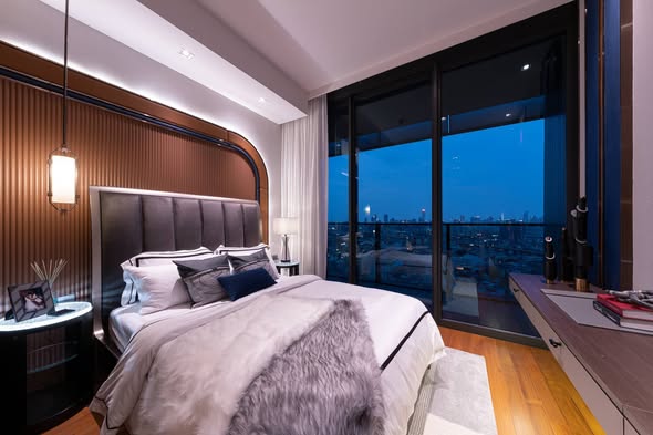 bedroom of Banyan Tree Residences Riverside Bangkok บันยัน ทรี เรสซิเดนซ์ ริเวอร์ไซด์ กรุงเทพ