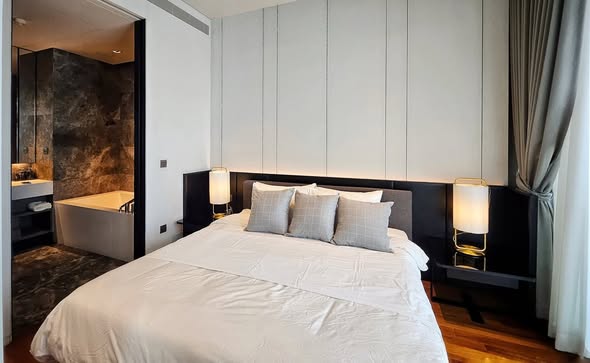 bedroom of Banyan Tree Residences Riverside Bangkok บันยัน ทรี เรสซิเดนซ์ ริเวอร์ไซด์ กรุงเทพ