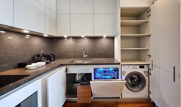 kitchen of Banyan Tree Residences Riverside Bangkok บันยัน ทรี เรสซิเดนซ์ ริเวอร์ไซด์ กรุงเทพ