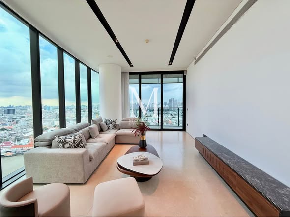 living room of Banyan Tree Residences Riverside Bangkok บันยัน ทรี เรสซิเดนซ์ ริเวอร์ไซด์ กรุงเทพ