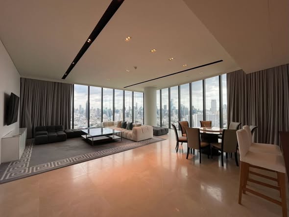 living room of Banyan Tree Residences Riverside Bangkok บันยัน ทรี เรสซิเดนซ์ ริเวอร์ไซด์ กรุงเทพ