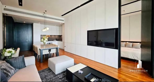 living room of Banyan Tree Residences Riverside Bangkok บันยัน ทรี เรสซิเดนซ์ ริเวอร์ไซด์ กรุงเทพ