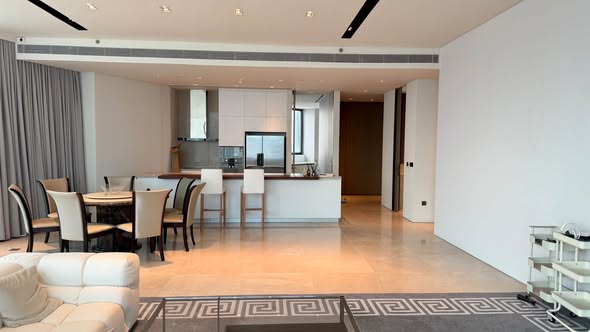 living room of Banyan Tree Residences Riverside Bangkok บันยัน ทรี เรสซิเดนซ์ ริเวอร์ไซด์ กรุงเทพ