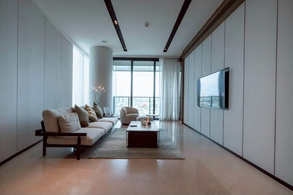 living room and room interior of Banyan Tree Residences Riverside Bangkok บันยัน ทรี เรสซิเดนซ์ ริเวอร์ไซด์ กรุงเทพ