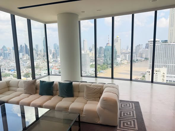 living room and room interior of Banyan Tree Residences Riverside Bangkok บันยัน ทรี เรสซิเดนซ์ ริเวอร์ไซด์ กรุงเทพ
