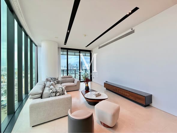 living room and room interior of Banyan Tree Residences Riverside Bangkok บันยัน ทรี เรสซิเดนซ์ ริเวอร์ไซด์ กรุงเทพ