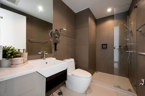 bathroom of อัพเอกมัยคอนโดมิเนียม