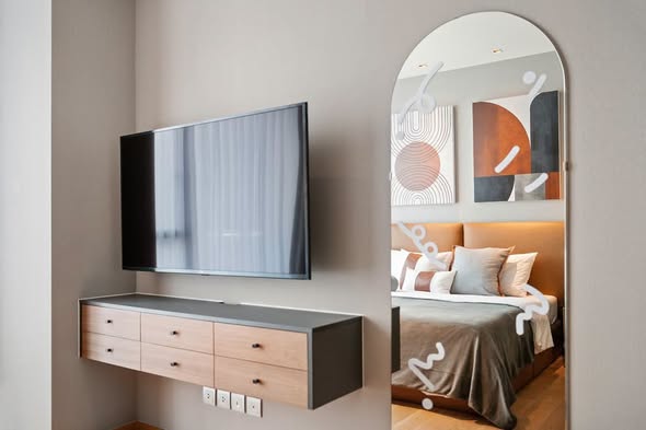 living room and bedroom and room interior of BEATNIQ