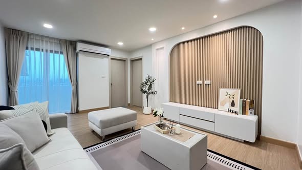 bedroom and living room of ทิพยฤกษ์ คอนโดมิเนียม