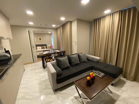 living room and bedroom of Bless Residence Ekkamai