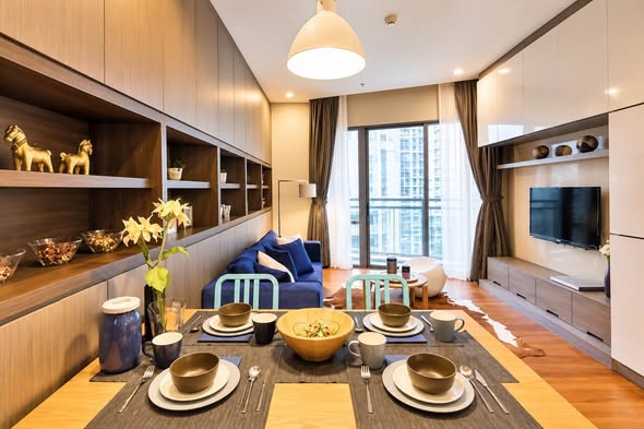 living room of Bright Sukhumvit 24