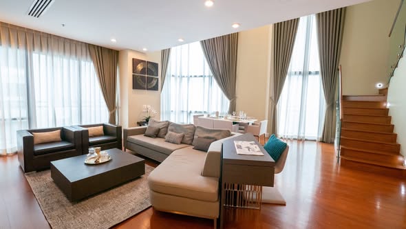living room and bedroom of Bright Sukhumvit 24
