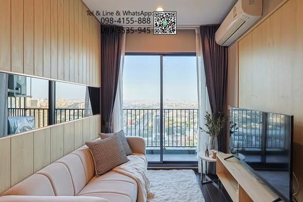 bedroom and living room and room interior of C Ekkamai Condominium