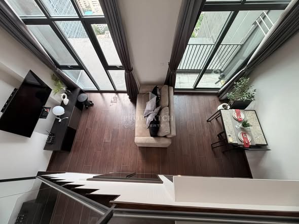 living room of C Ekkamai Condominium