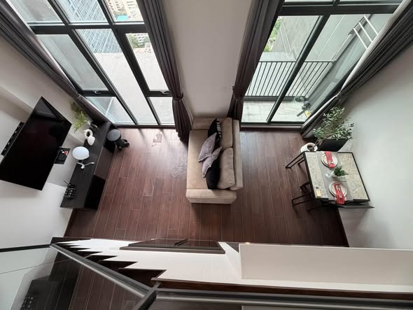 living room of C Ekkamai Condominium