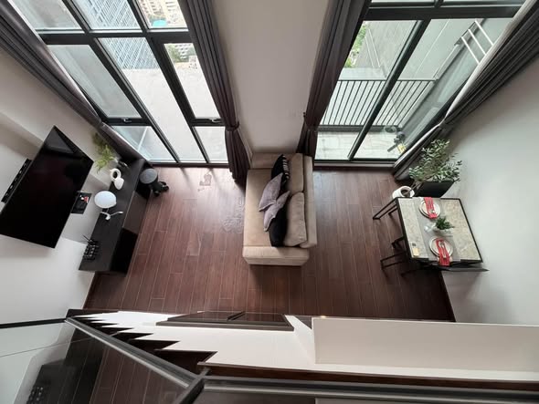 living room of C Ekkamai Condominium