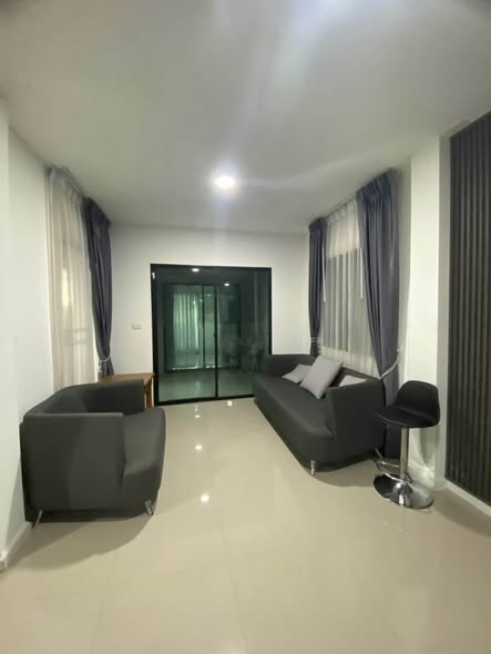 living room and bedroom of คาซ่าวิลล์ วงแหวน-รามอินทรา (Casa Ville Wongwaen-Ramintra)