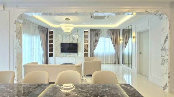 living room and kitchen of Centro Bangna Km.7