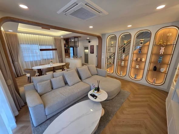 living room and bedroom of Centro Bangna