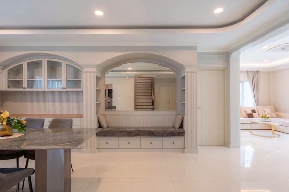 living room and kitchen of Centro Bangna