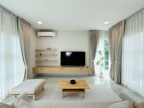 living room and bedroom and room interior of Chaiyapruek Bangna KM15