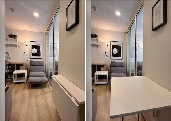 room interior and bathroom of CHAMBERS On Nut Station, Sukhumvit Soi 81
