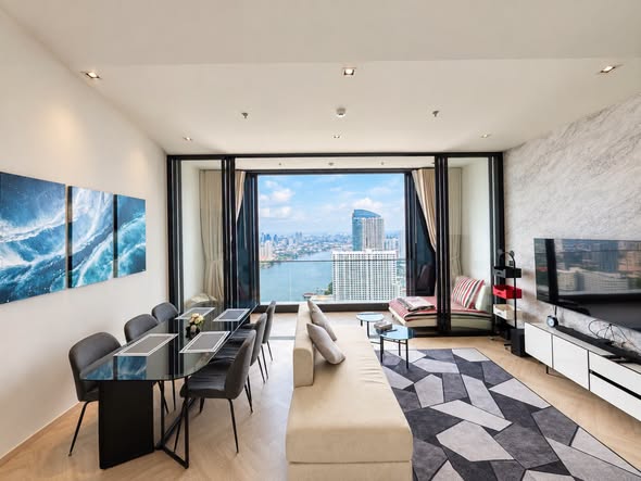 living room of Chapter Charoennakhon–Riverside