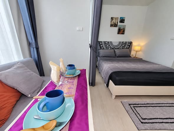 bedroom of Chapter One Eco Ratchada-HuaiKhwang