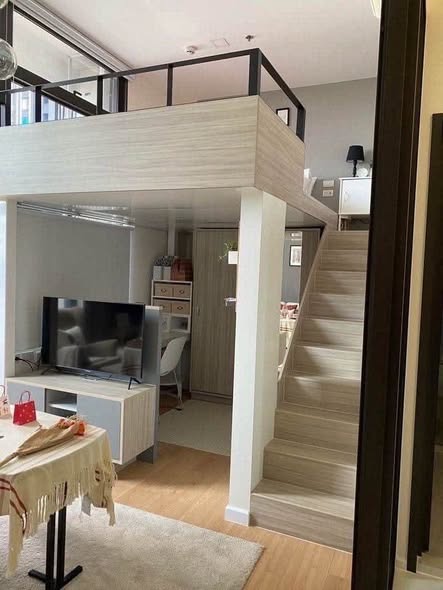 living room and bedroom and room interior of Chewathai Residence Asoke