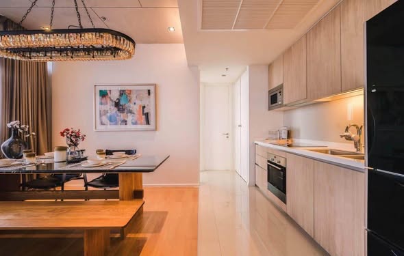 living room and kitchen of Circle Living Prototype