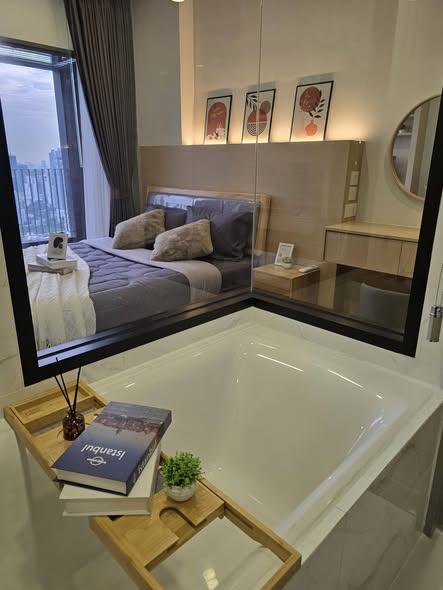 bedroom and bathroom of CLOUD Thonglor-Phetchaburi