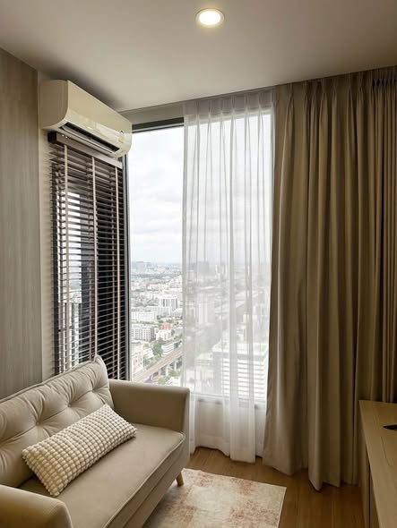 living room and bedroom of CLOUD Thonglor-Phetchaburi