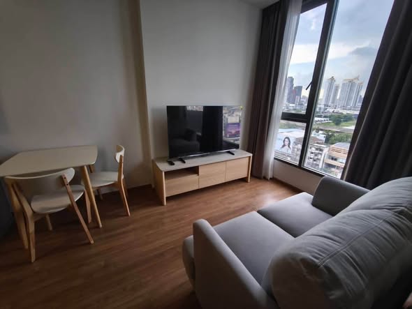 living room and bedroom of CLOUD Thonglor-Phetchaburi