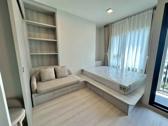 living room and bedroom of COBE Ratchada-Rama 9