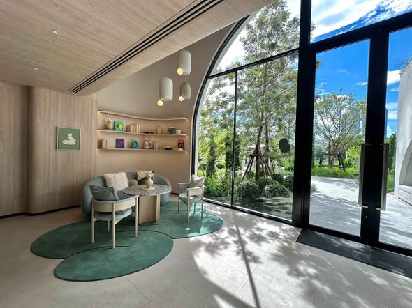 living room and room interior of COBE Ratchada-Rama 9