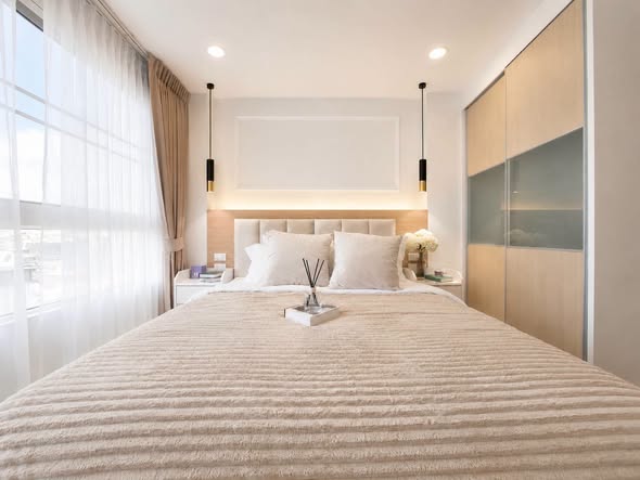 bedroom of Coolhouse Condominium