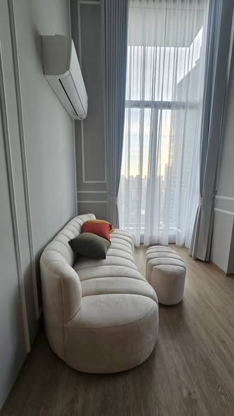 bedroom and living room of Culture Chula คัลเจอร์ จุฬา