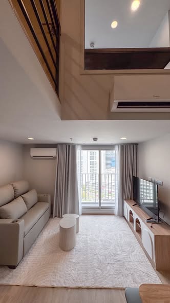 bedroom and living room and room interior of Culture Chula คัลเจอร์ จุฬา