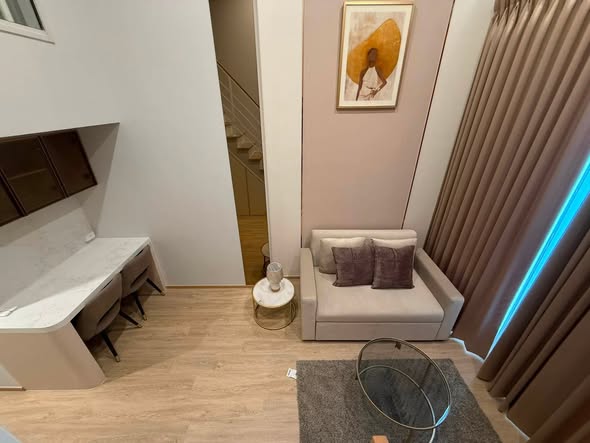 living room and bathroom of Culture Chula คัลเจอร์ จุฬา