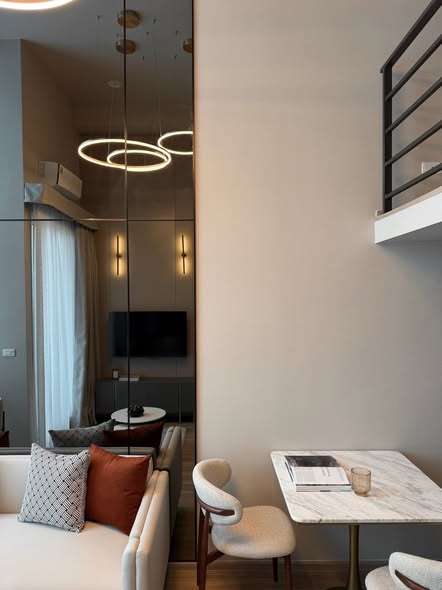 living room and bathroom of Culture Thonglor