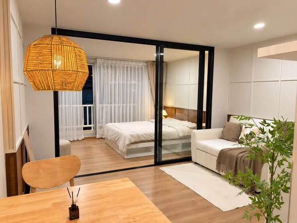 bedroom of ซิตี้วิลล่า คอนโด D2