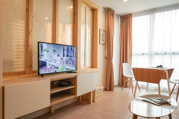 living room and bedroom and room interior of D25 Condominium Thonglor