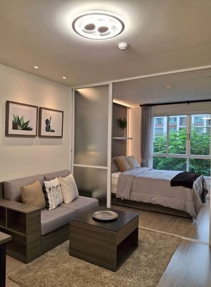 bedroom and living room of dcondo ping