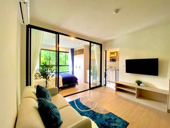 living room and room interior of dcondo Reef Phuket
