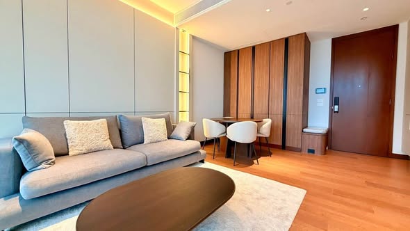 living room and bedroom of Dusit Residences