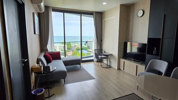 bedroom and living room of Edge Central Pattaya