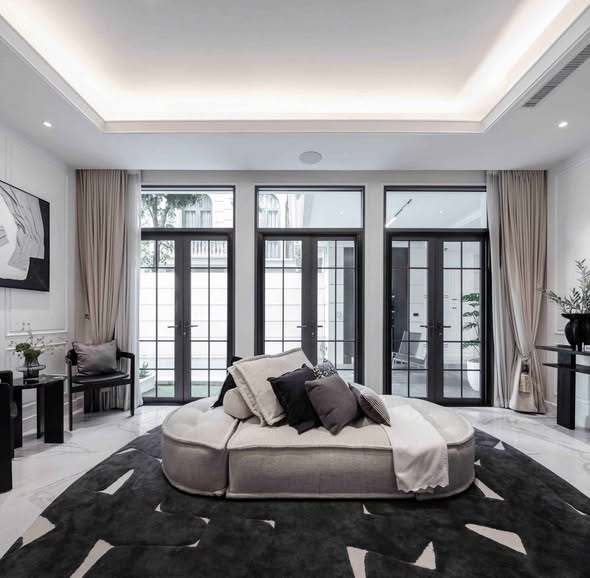 bedroom and living room of Ekamai Luxury Home