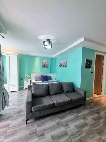 bedroom and living room of Estanan Condo Pattaya